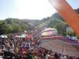 A população compareceu em grande número para prestigiar o evento de inauguração da ponte sobre o Rio Ribeira.