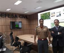 Coordenador Estadual de Proteção e Defesa Civil do Espírito Santo visita a CEPDEC do Paraná