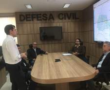 Coordenadoria Estadual de Proteção e Defesa Civil recebe visita técnica da SANEAGO - (Saneamento de Goiás S/A) e SANEPAR - (Companhia de Saneamento do Paraná)