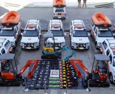 Richa entrega 207 novas viaturas para a polícia, bombeiros e defesa civil