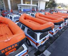 Richa entrega 207 novas viaturas para a polícia, bombeiros e defesa civil