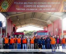 Bombeiros realizam simulado juntamente com a Defesa Civil de Colombo e membros da REER