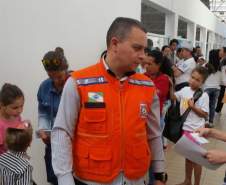 Coordenadoria Estadual de Proteção e Defesa Civil está apoiando o mutirão da cidadania em Curitiba.