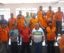 Radioamadores voluntários, tiveram papel fundamental, auxiliando no Treinamento das Regionais em Rio Sagrado, Morretes/PR