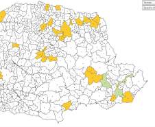 Nas datas de 18 a 20 de junho de 2012, fortes ventos e chuvas voltam a afetar municípios em todo o estado do Paraná.