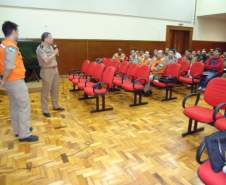 Coordenadoria Estadual de Defesa Civil capacita gestores regionais do Programa Brigadas Escolares – Defesa Civil na Escola, em Maringá.