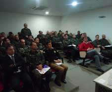 Visita da ECEME na Cornedoria Estadual de Proteção de Defesa Civil do Paraná