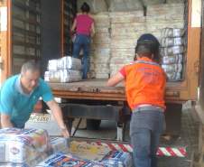 Foram enviados hoje (20/01) ao Município de Tamarana 100 kits dormitório, 70 kits limpeza, 70 kits higiene e 109 cestas básicas.
